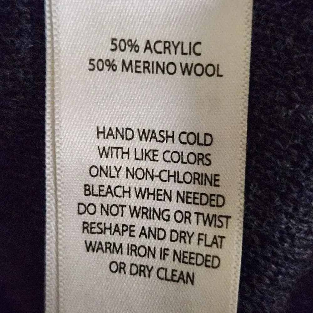 Ellen Tracy Merino Wool Blend Charcoal Gray Long Line Cardigan Sweater Size XL